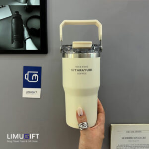 0173 تراول ماگ دوحالته سیتارا دسته بالا 600 میل (Sitarayuri)