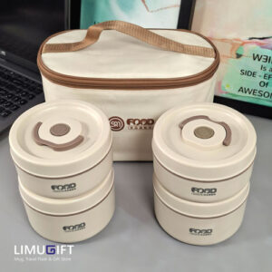 0192 لانچ باکس کیف دار 4 عددی FOOD