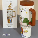 تراول ماگ فانتزی دیلر مدل تامبلر طرح پاپی (سگ کارتونی) 1200 میل-Diller کد 0258 - Image 5