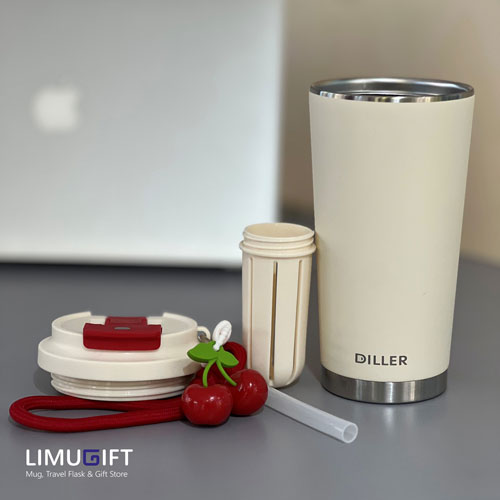 0267 تراول ماگ دوحالته دیلر طرح گیلاس-Diller - Image 7