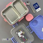 لانچ باکس داخل استیل کودک برند Laxson کد 0252 - Image 6
