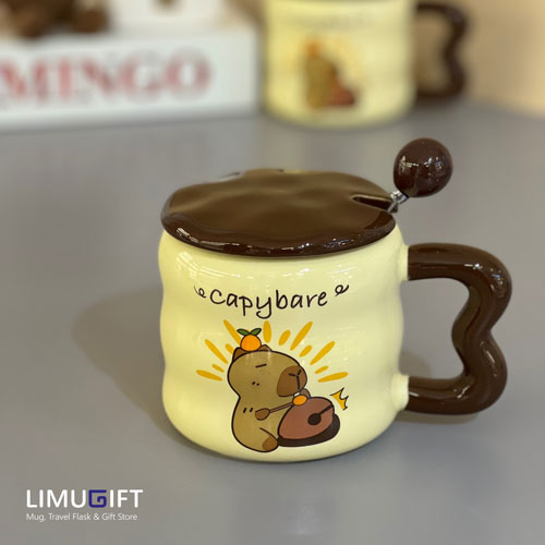 0264 ماگ سرامیکی طرح کاپی بارا - Image 3