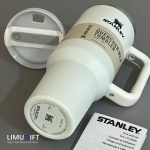 ماگ نِی‌دار استنلی 40oz سفید-Quencher Stanley کد 0275 - Image 3