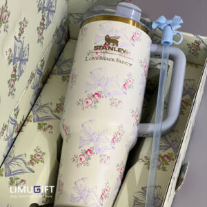 0285 تامبلر استنلی اورجینال پاپیون آبی جعبه کادویی-Stanley