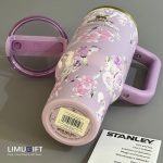 تراول ماگ استنلی گلدار با جعبه کادویی رنگ بنفش -Stanley کد 0283 - Image 5
