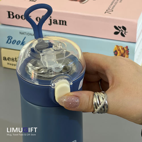 0313 تراول ماگ کودک نی دار طرح حیوانات - Image 6