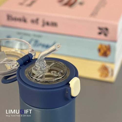 0313 تراول ماگ کودک نی دار طرح حیوانات - Image 7