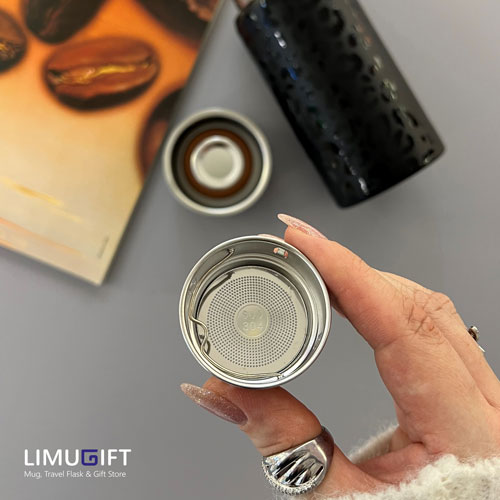 0298 فلاسک طرح پلنگی جعبه کادویی - Image 9