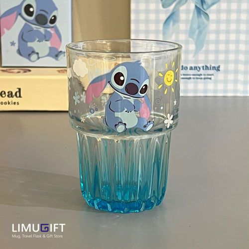 0296 ماگ دیزنی شیشه ای طرح استیچ