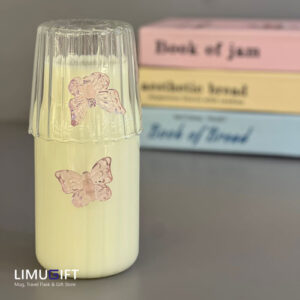 0307 ست پارچ و لیوان پیرکس پروانه ای