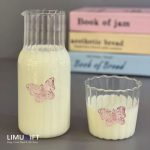 ست پارچ و لیوان پیرکس پروانه ای کد 0307 - Image 3