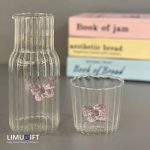 ست پارچ و لیوان پیرکس پروانه ای کد 0307 - Image 5
