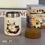 تراول ماگ (مینی فلاسک) فانتزی 150 میل برند دیلر گربه قهوه‌ای -Diller کد 0330 - Image 3