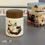 تراول ماگ (مینی فلاسک) فانتزی 150 میل برند دیلر گربه قهوه‌ای -Diller کد 0330
