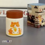 تراول ماگ (مینی فلاسک) فانتزی 150 میل گربه برند دیلر نارنجی- Diller کد 0331