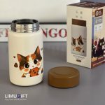 تراول ماگ (مینی فلاسک) فانتزی دیلر 280 میل گربه طرح قهوه‌ای- Diller کد 0334 - Image 3