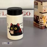 تراول ماگ (مینی فلاسک) فانتزی دیلر 280 میل گربه مشکی- Diller کد 0335