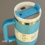 ماگ نِی‌دار استنلی Stanley Quencher تامبلر آبی روشن40oz- کد 0360 - Image 3