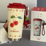 تراول ماگ گیلاسی برند دیلر 560 میل دو حالته با صافی دتاکس DILLER- کد 0355
