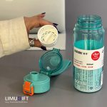 قمقمه شفاف سبک با صافی دتاکس و بند