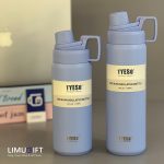 بطری استیل مینیمال دسته‌دار تایسو با درب پیچی -Tyeso کد 0369 - Image 4