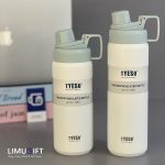 بطری استیل مینیمال دسته‌دار تایسو با درب پیچی -Tyeso کد 0369 - Image 3