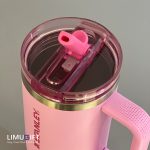 ماگ نی‌دار استنلی نیوکالکشن بدون نشتی 40oz مدل تامبلر رنگ صورتی- کد 0396 - Image 3