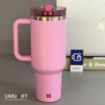 ماگ نی‌دار استنلی نیوکالکشن بدون نشتی 40oz مدل تامبلر رنگ صورتی- کد 0396 - Image 2