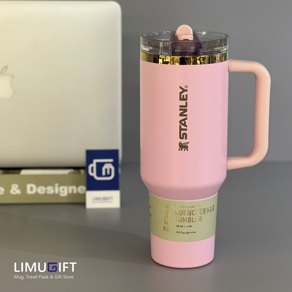 استنلی اورجینال ضد نشتی صورتی تراول ماگ استنلی مدل تامبلر نیو کالکشن 40oz رنگ صورتی- Stanley کد 0409 - Image 1