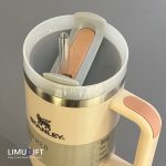 تراول ماگ استنلی Stanley Quencher مدل تامبلر رنگ گلبهی روشن 40oz-کد 0423 - Image 3