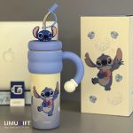 تراول ماگ استیچ و آنجل طرح تامبلر برند دیزنی اورجینال (Stitch Disney) کد 0417 - Image 2