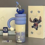 تراول ماگ استیچ و آنجل طرح تامبلر برند دیزنی اورجینال (Stitch Disney) کد 0417 - Image 4