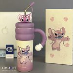 تراول ماگ استیچ و آنجل طرح تامبلر برند دیزنی اورجینال (Stitch Disney) کد 0417 - Image 3