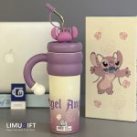 تراول ماگ استیچ و آنجل طرح تامبلر برند دیزنی اورجینال (Stitch Disney) کد 0417 - Image 5
