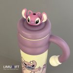 تراول ماگ استیچ و آنجل طرح تامبلر برند دیزنی اورجینال (Stitch Disney) کد 0417 - Image 10