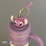 تراول ماگ استیچ و آنجل طرح تامبلر برند دیزنی اورجینال (Stitch Disney) کد 0417 - Image 8