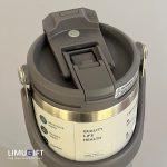 تراول ماگ تایسو دسته دار مدل تامبلر دوحالته 900 میل (Tyeso)- کد 0426 - Image 15