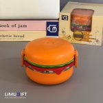لانچ باکس استیل کودک طرح فانتزی همبرگر- کد 0441