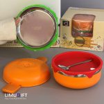 لانچ باکس استیل کودک طرح فانتزی همبرگر- کد 0441 - Image 3