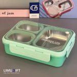 ظرف غذا استیل واشردار سه خانه برند Laxson کد 0434 - Image 3