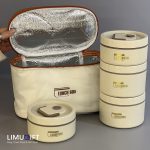لانچ باکس داخل استیل چهار عددی کیف دار کد 0177 - Image 2