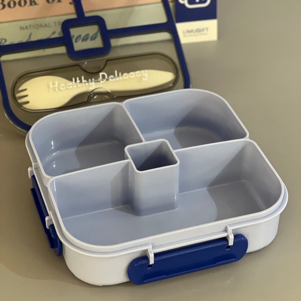 ظرف غذا چندقسمتی واشردار Healthy مدل قاشق دار کد 0503 - تصویر 5