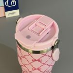 تراول ماگ فانتزی دوحالته دسته دار گل و پاپیون 600 میل کد 0572 - تصویر 8