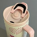 تراول ماگ نی دار سیتارایوری طرح قلب و پاپیون مروارید برجسته (Sitarayuri) کد 0567 - تصویر 9