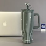 تراول ماگ مرواریدی برجسته سیتارایوری با سر نی پاپیونی (Sitarayuri) کد 0526 - تصویر 3