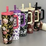 تراول ماگ گلدار فانتزی طرح تامبلر برند سیتارایوری (Sitarayuri) کد 0527