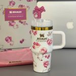 ماگ استنلی مینی گلدار سفید 14oz جعبه کادویی (Stanley) کد 0551