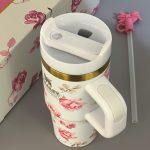 ماگ استنلی مینی گلدار سفید 14oz جعبه کادویی (Stanley) کد 0551 - تصویر 5