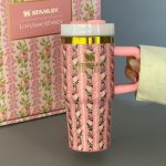 ماگ استنلی مینی گلدار کلاسیک صورتی 14oz جعبه کادویی (Stanley) کد 0554 - تصویر 2