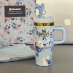 ماگ استنلی مینی گلدار آبی 14oz جعبه کادویی (Stanley) کد 0552 - تصویر 3